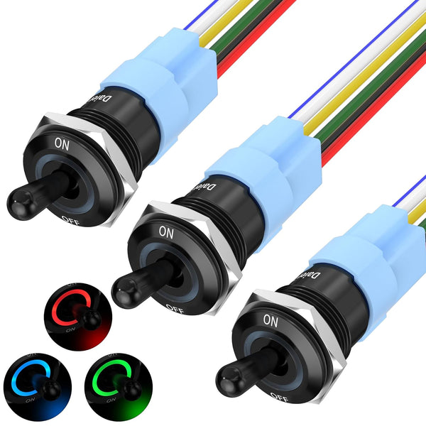 On/ Off toggle lighted switch