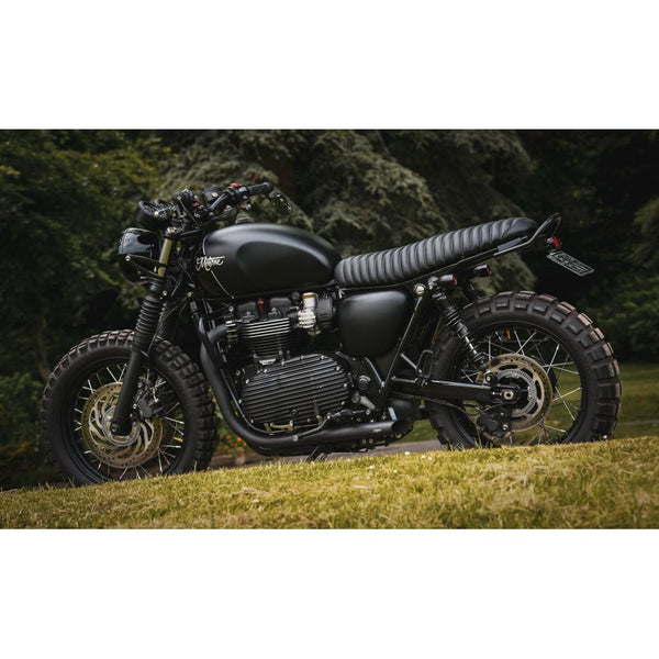 Motone Viper-Mk.II Low Profile Skinny Ribbed Seat For Triumph