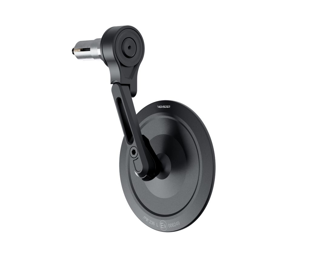 Round Bar End mirror HIGHSIDER MONTANA-SLIM EVO SHORT