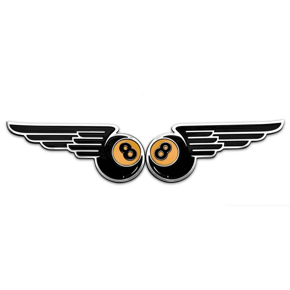 Winged 8 Ball Billet emblems