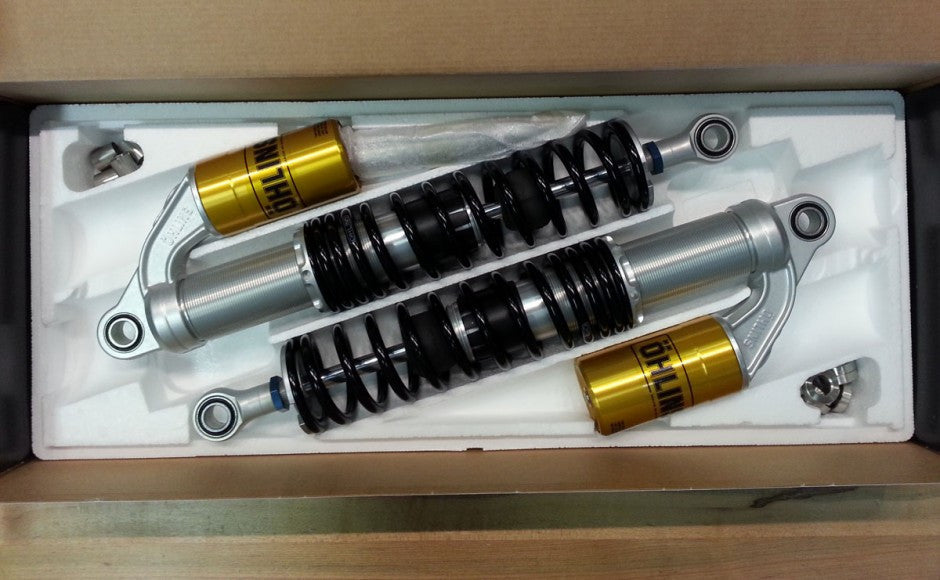 Ohlins Aircooled Triumph piggy back rear shocks