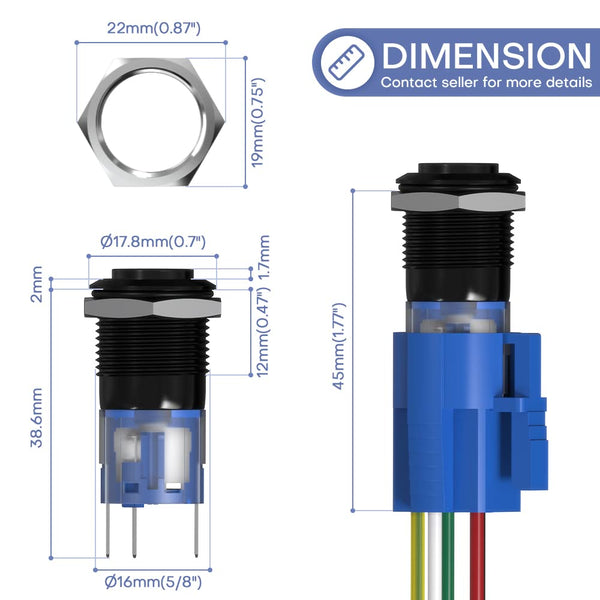 Momentary or Latch power buttons
