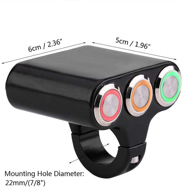 Lossa three button switch