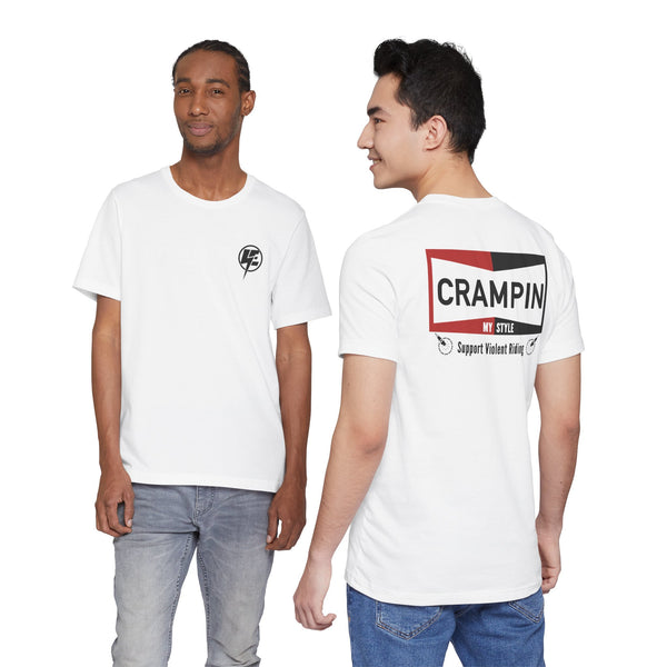 Crampin My Style Tee — 'Support Violent Riding' Graphic T-Shirt