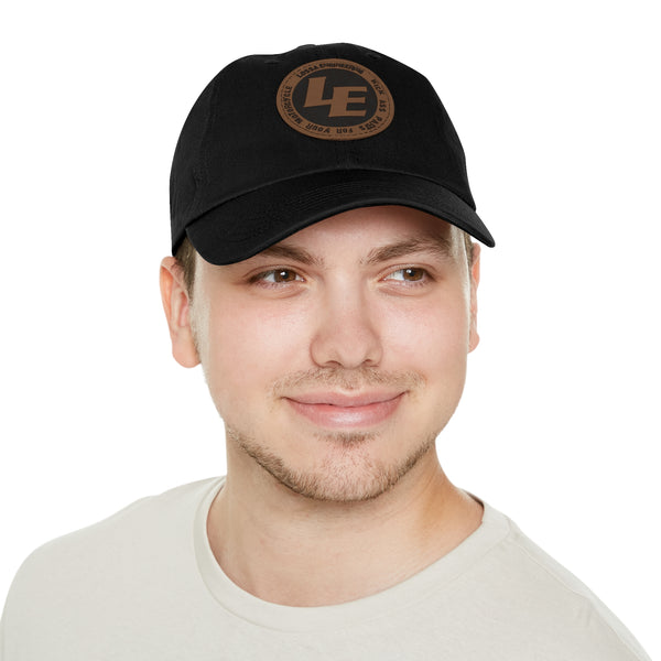 Lossa Engineering Kick Ass  Leather Patch Dad Hat