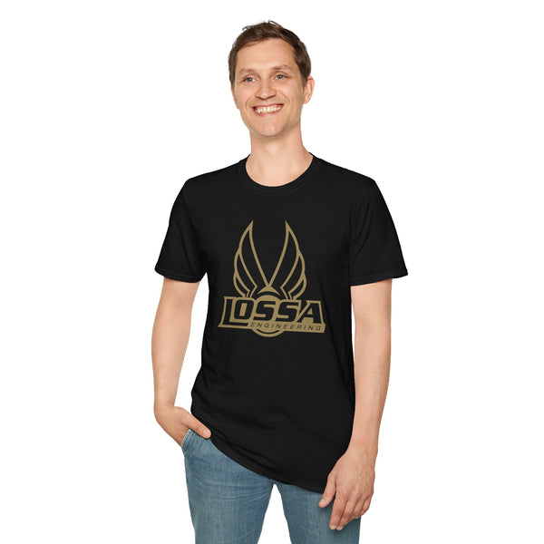 LOSSA Engineering Logo T-Shirt — Gold Wing Emblem Tee