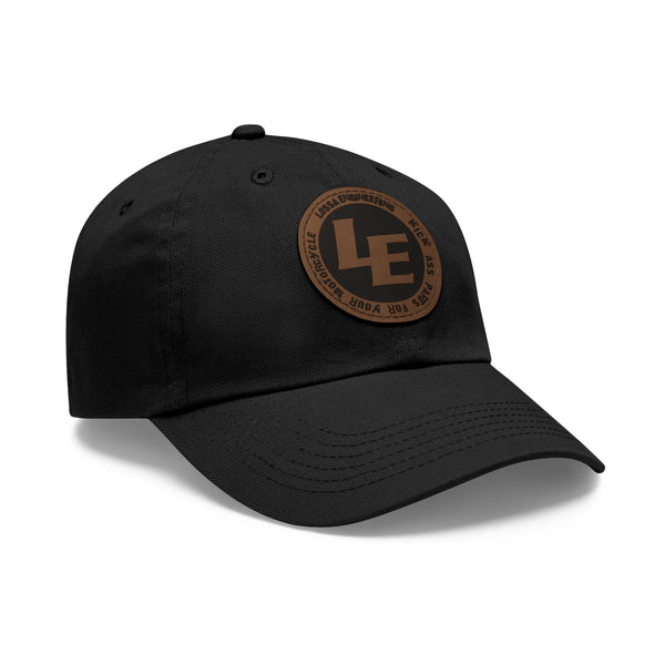Lossa Engineering Kick Ass  Leather Patch Dad Hat