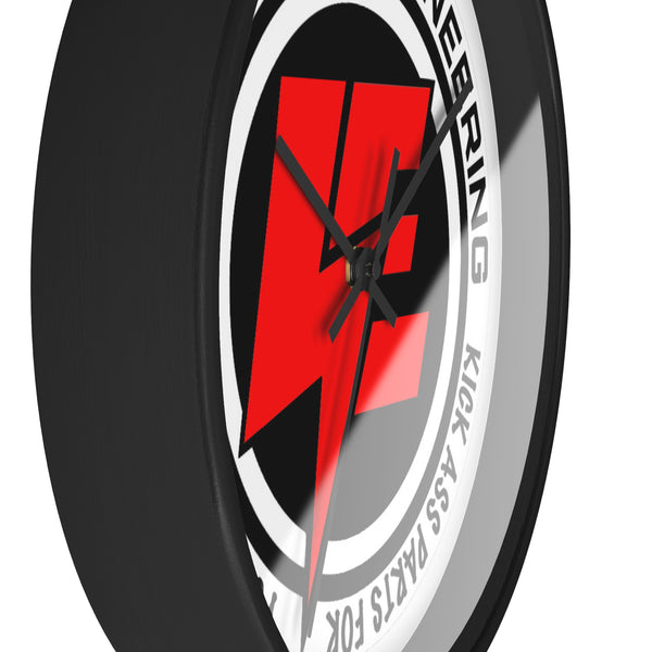 Motorcycle Wall Clock — Lossa Engineering Logo Racing Decor
