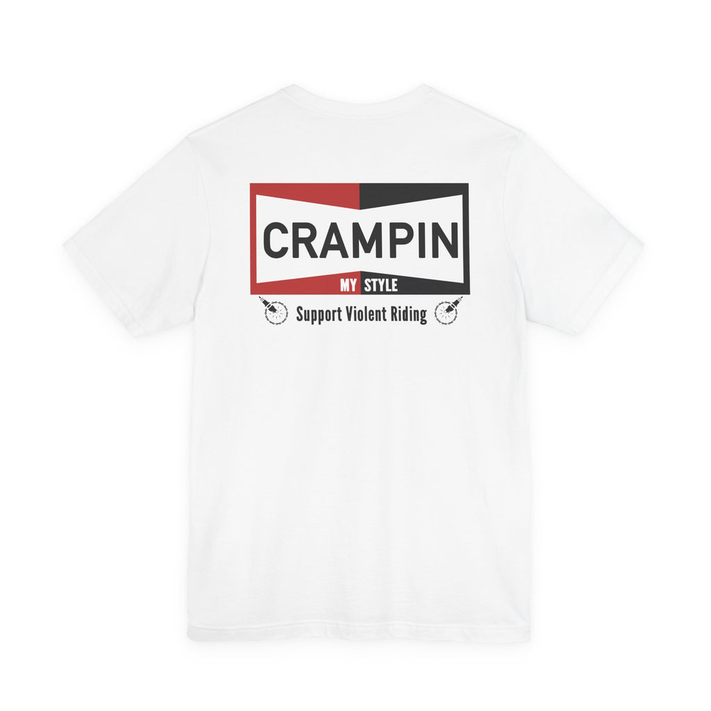 Crampin My Style Tee — 'Support Violent Riding' Graphic T-Shirt