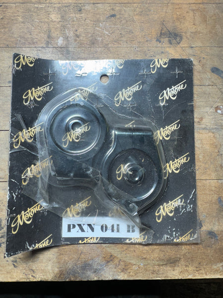 Motone Wrap-Around Fork M10 (10mm) Indicator Turn Signal Bracket Clamps - Pair - 41mm - Black