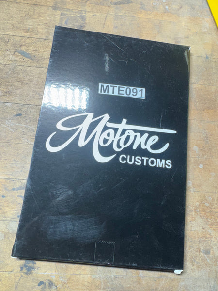 Motone Lay Flat Dash - Gauge - Speedo/Tacho Clock Mount + Ignition Relocation Bracket - VDO- Black (Copy)