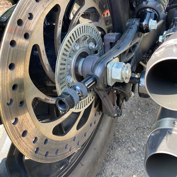 Joker Machine Knurled axel adjuster for Indian Scout