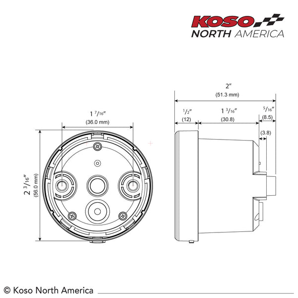 Koso TNT-05S - Speedometer Gauge - D48