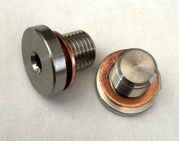 Lossa Engineering O2 block off screw kit for Triumph