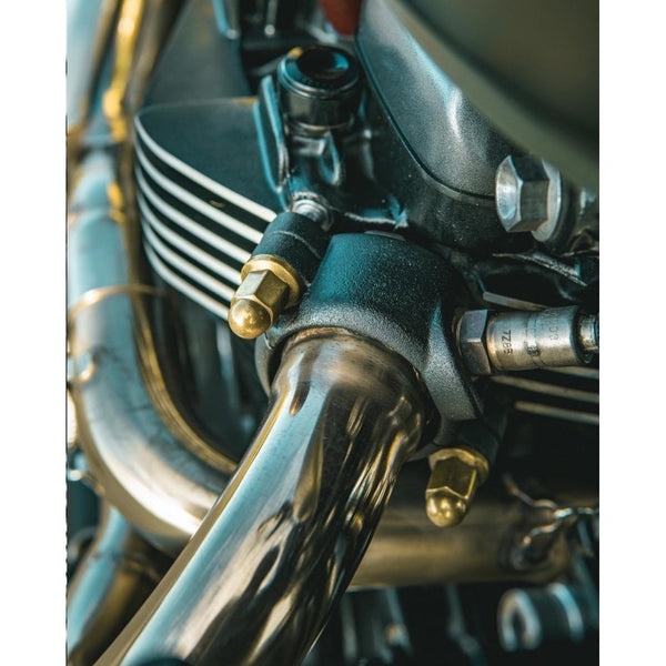 Motone Stealth Exhaust Clamps for LC Triumph