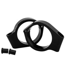 Motone Wrap-Around Fork M10 (10mm) Indicator Turn Signal Bracket Clamps - Pair - 41mm - Black