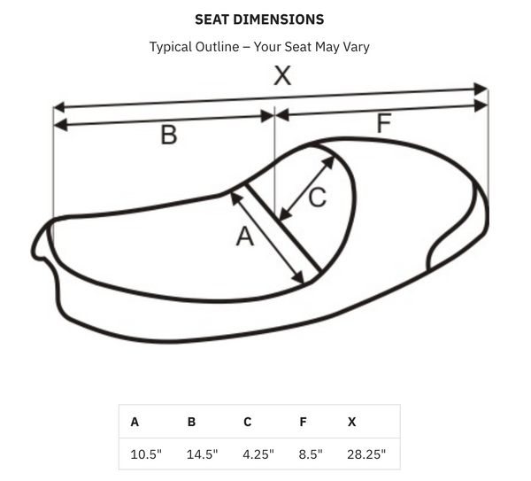 Saddlemen Americano Cafe Seat for Triumph specs