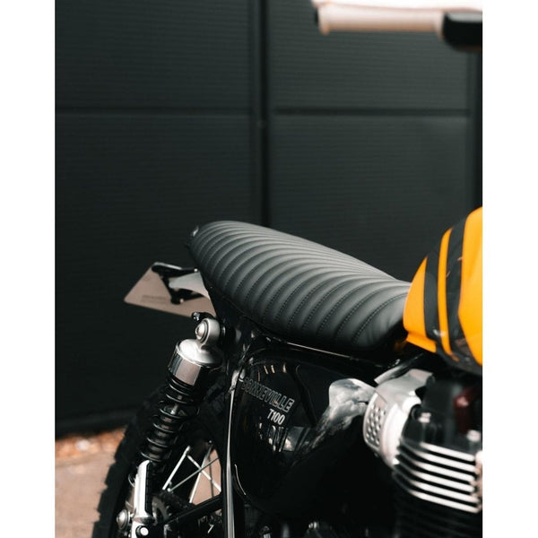 Motone Viper-Mk.II Low Profile Skinny Ribbed Seat For Triumph