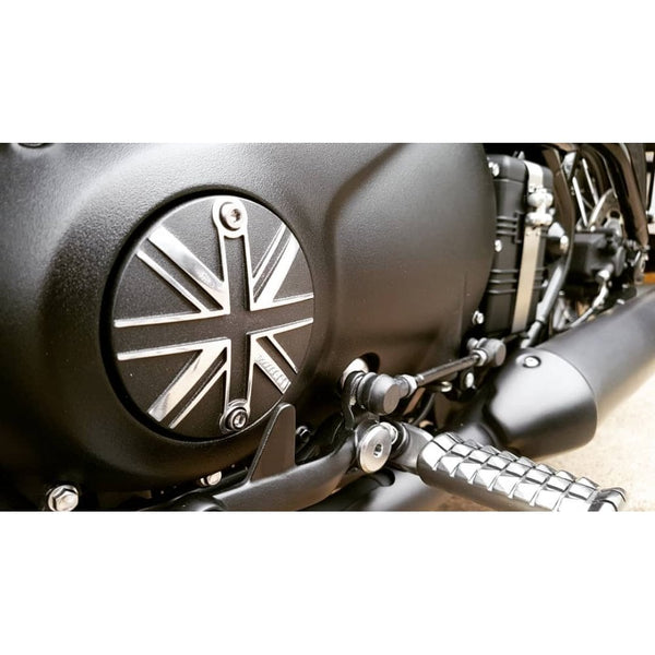 Motone Clutch Cover/ Badge - Union Jack for LC Triumph