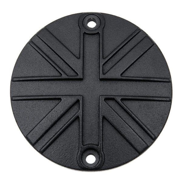 Motone Clutch Cover/ Badge - Union Jack for LC Triumph black